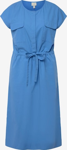 Ulla Popken Kleid  (GOTS) in Blau: predná strana