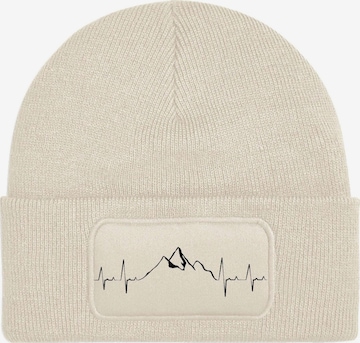 Youth Designz Mütze 'Heartbeat Mountain' in Beige: Vorderseite