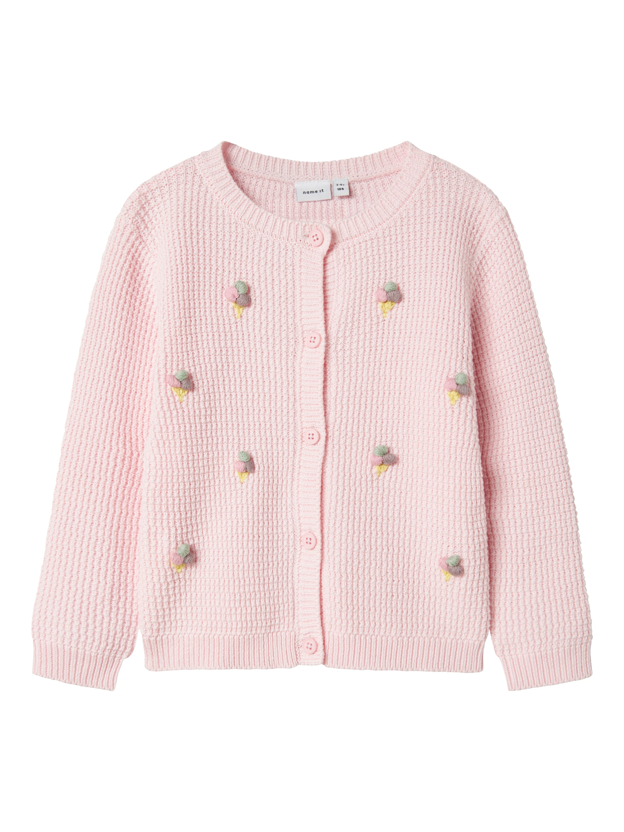 NAME IT Knit cardigan 'NMFJOSIE' in Pink: front