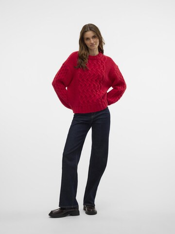 VERO MODA Sweater 'VMDove' in Red