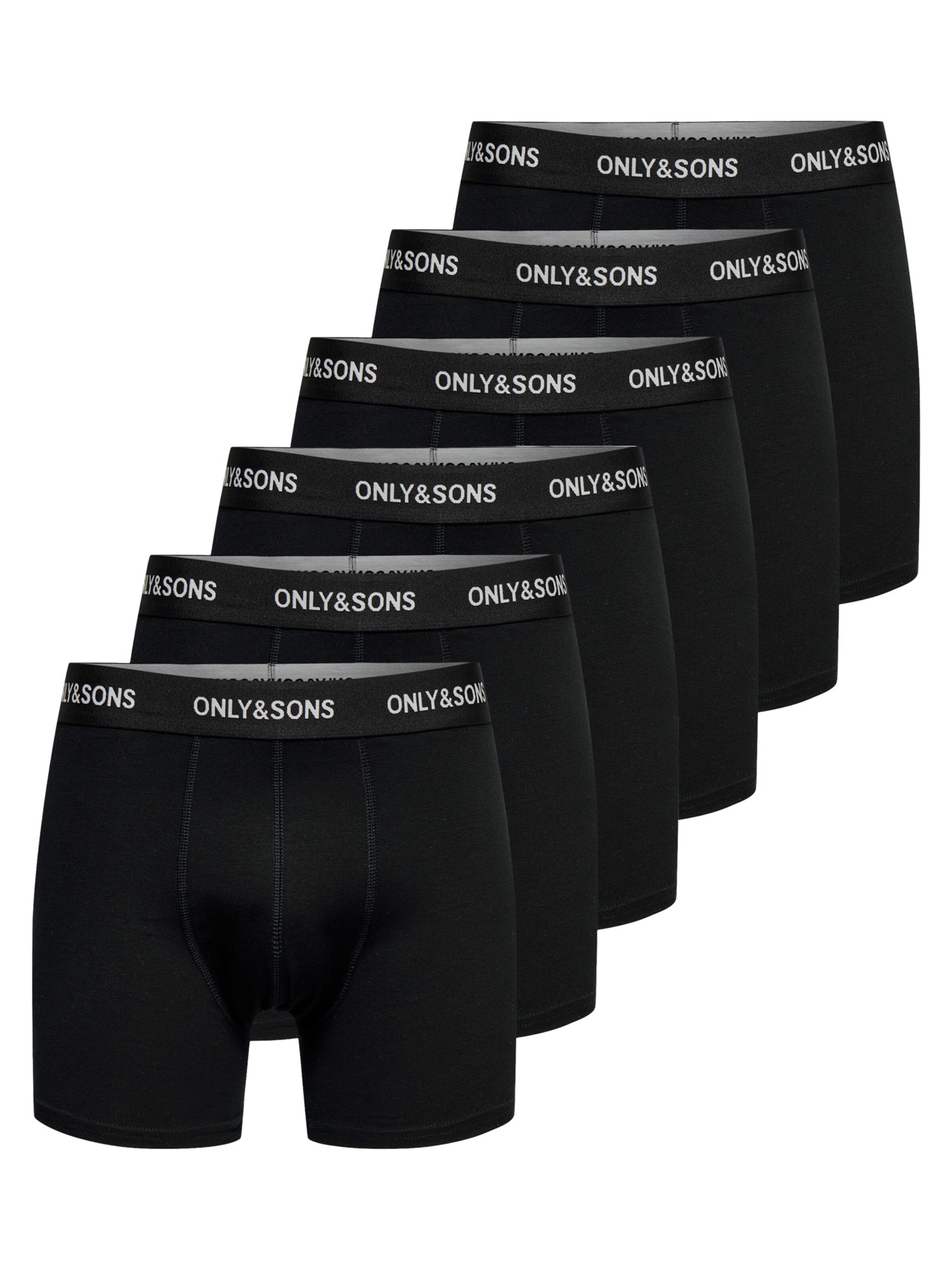 Only & Sons Boxershorts 'Basic'‌‌‌‌‌‌‌‌‌ in Schwarz: Vorderseite
