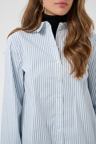Cream Shirt in Blue