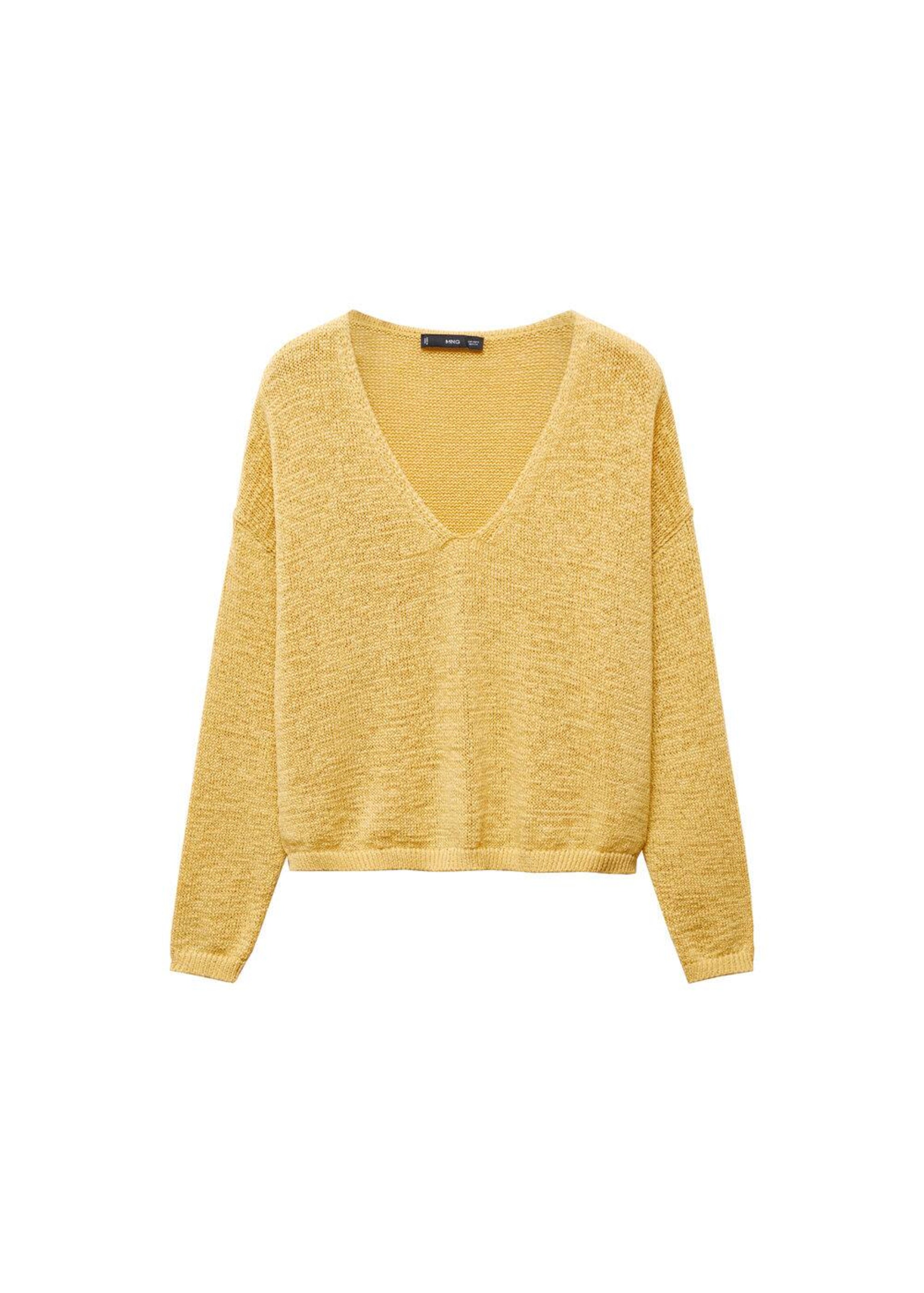MANGO Pullover 'Pekin' in Gelb: Vorderseite