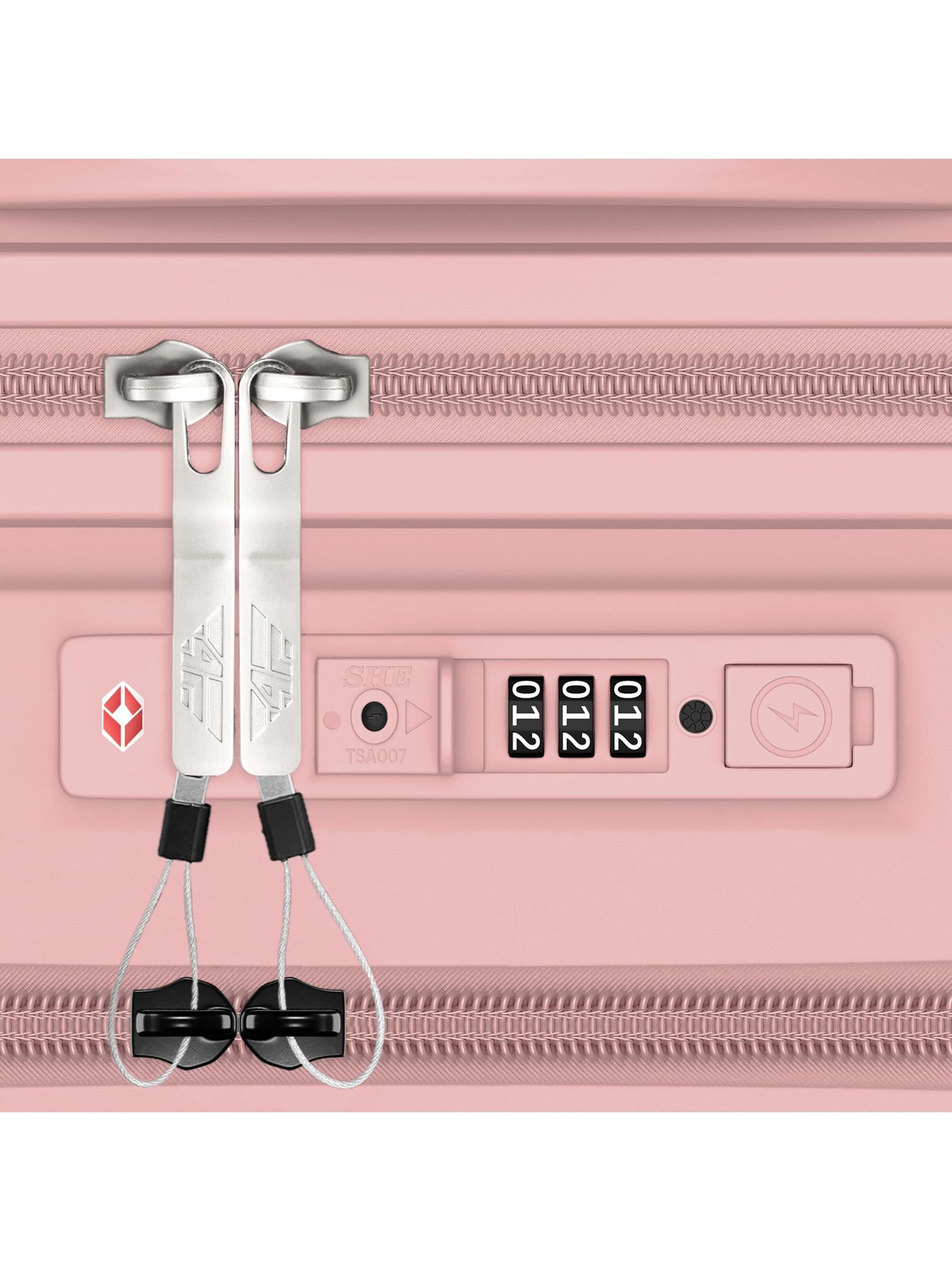 4FLY Suitcase Set 'Linea Lux' in Pink