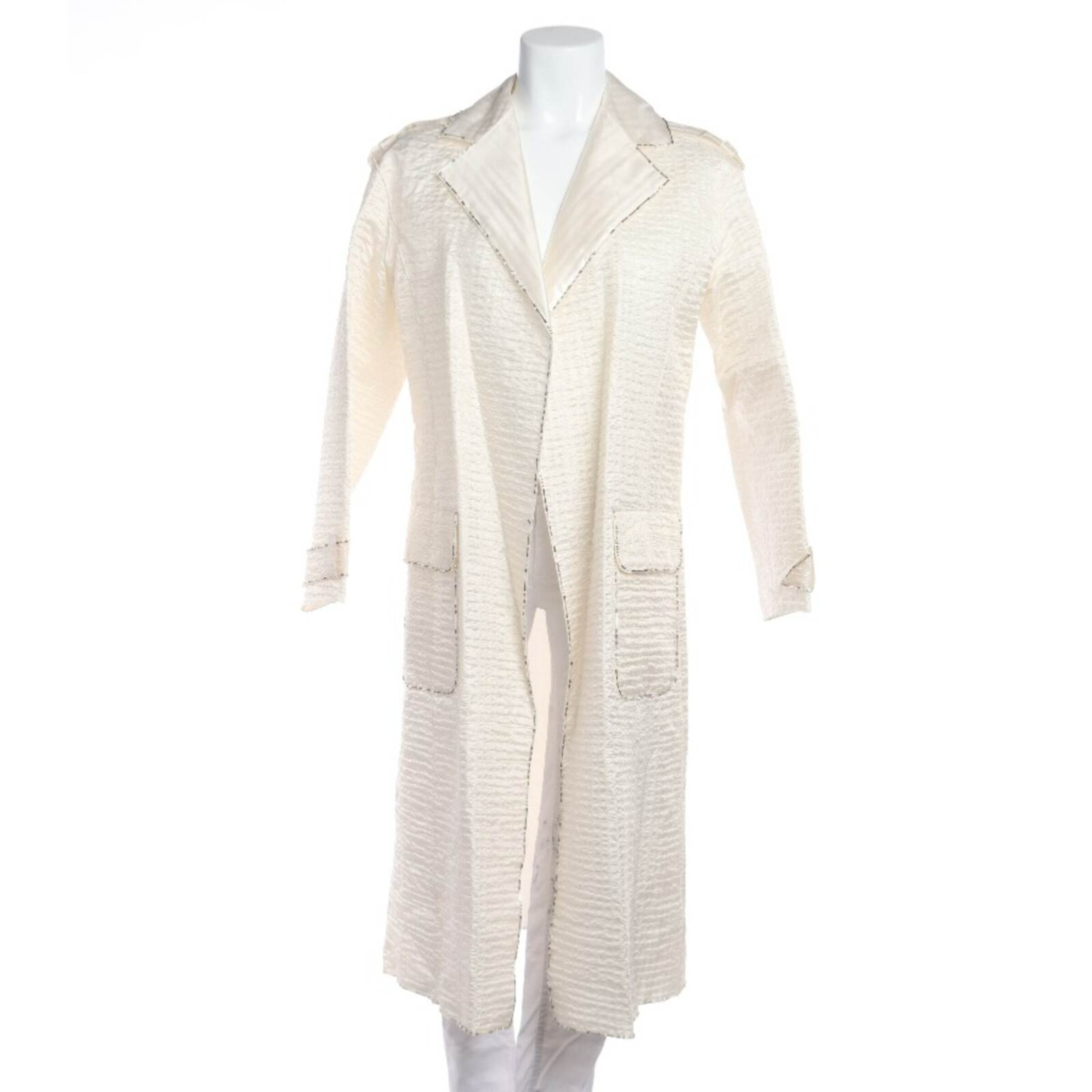 Louis Vuitton Jacket & Coat in XXS in White: front