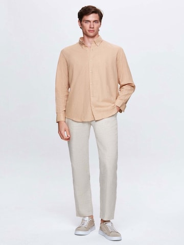 D’S Damat Regular fit Overhemd in Beige
