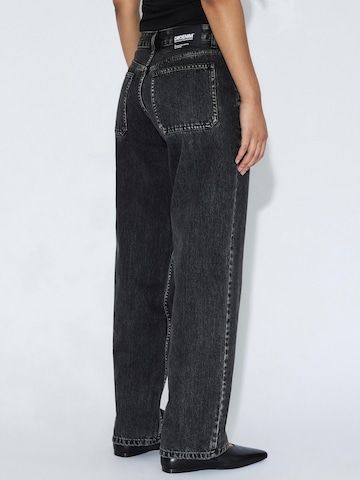 Dr. Denim Regular Jeans 'Nika Mid Straight Worker'‌‌‌‌‌‌‌‌‌ in Schwarz