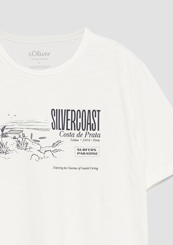 T-Shirt s.Oliver en blanc