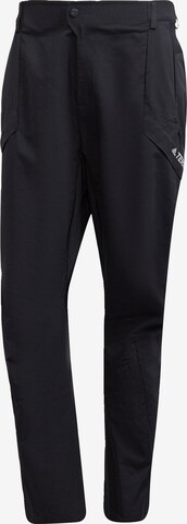 adidas Terrex Workout Pants 'Terrex Hikerelax' in Black: front