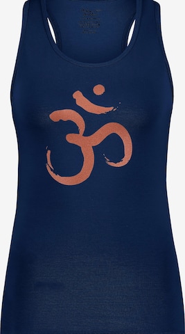 Urban Goddess Yoga & Activewear Sporttop 'OM Core' in Blau: Vorderseite