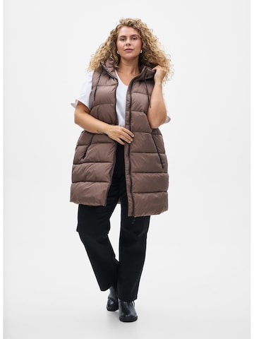 Gilet 'Carylie' Zizzi en marron