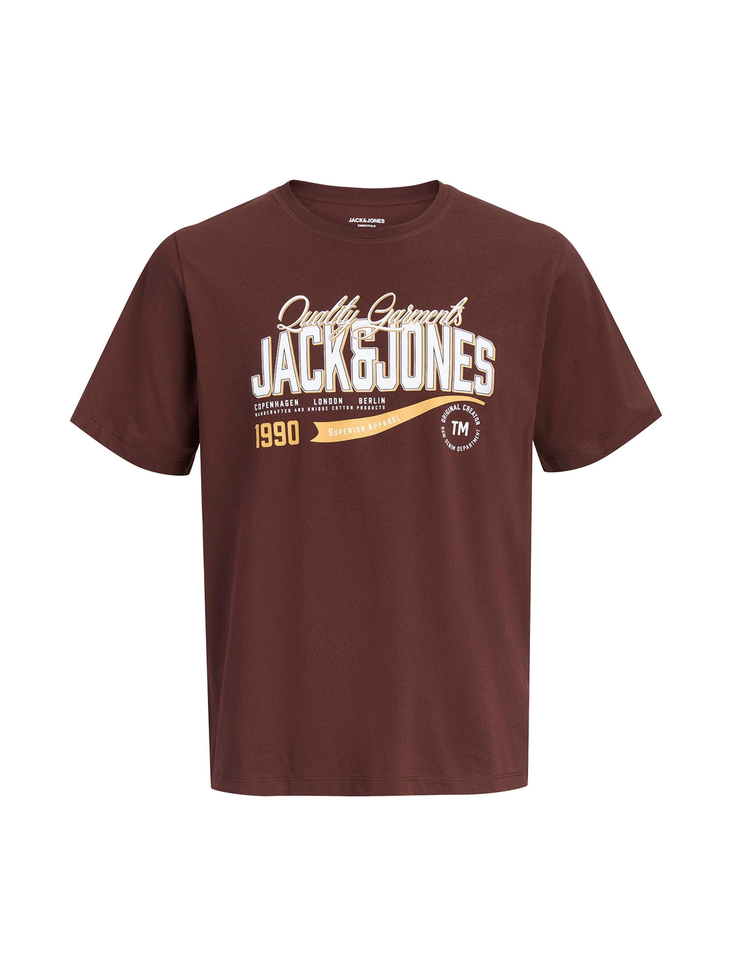JACK & JONES Särk, värv pruun: eest vaates