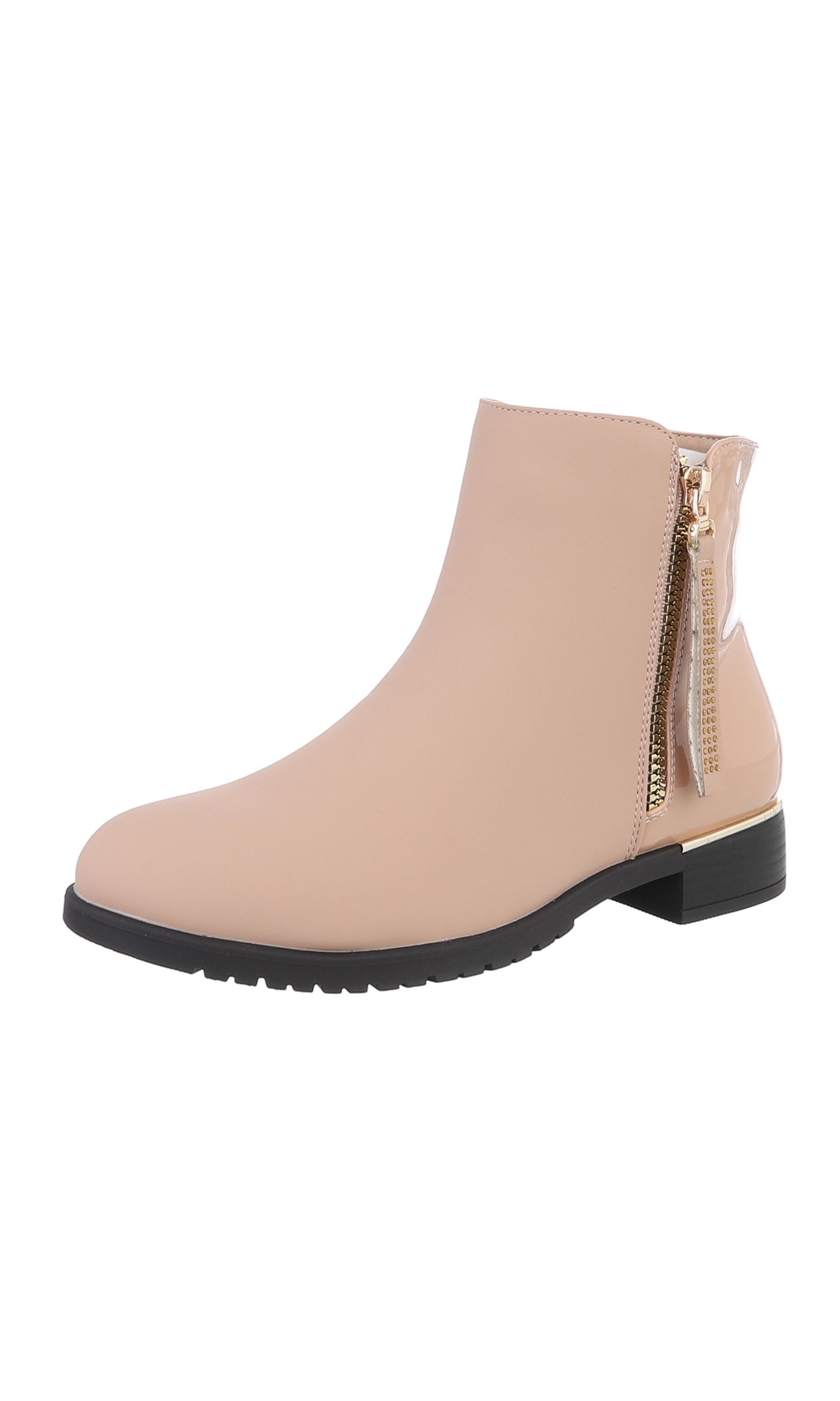Ital-Design Ankle Boots in Beige: front