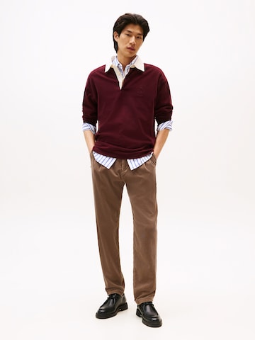 Effilé Pantalon chino 'HARLEM 1PLT' TOMMY HILFIGER en marron
