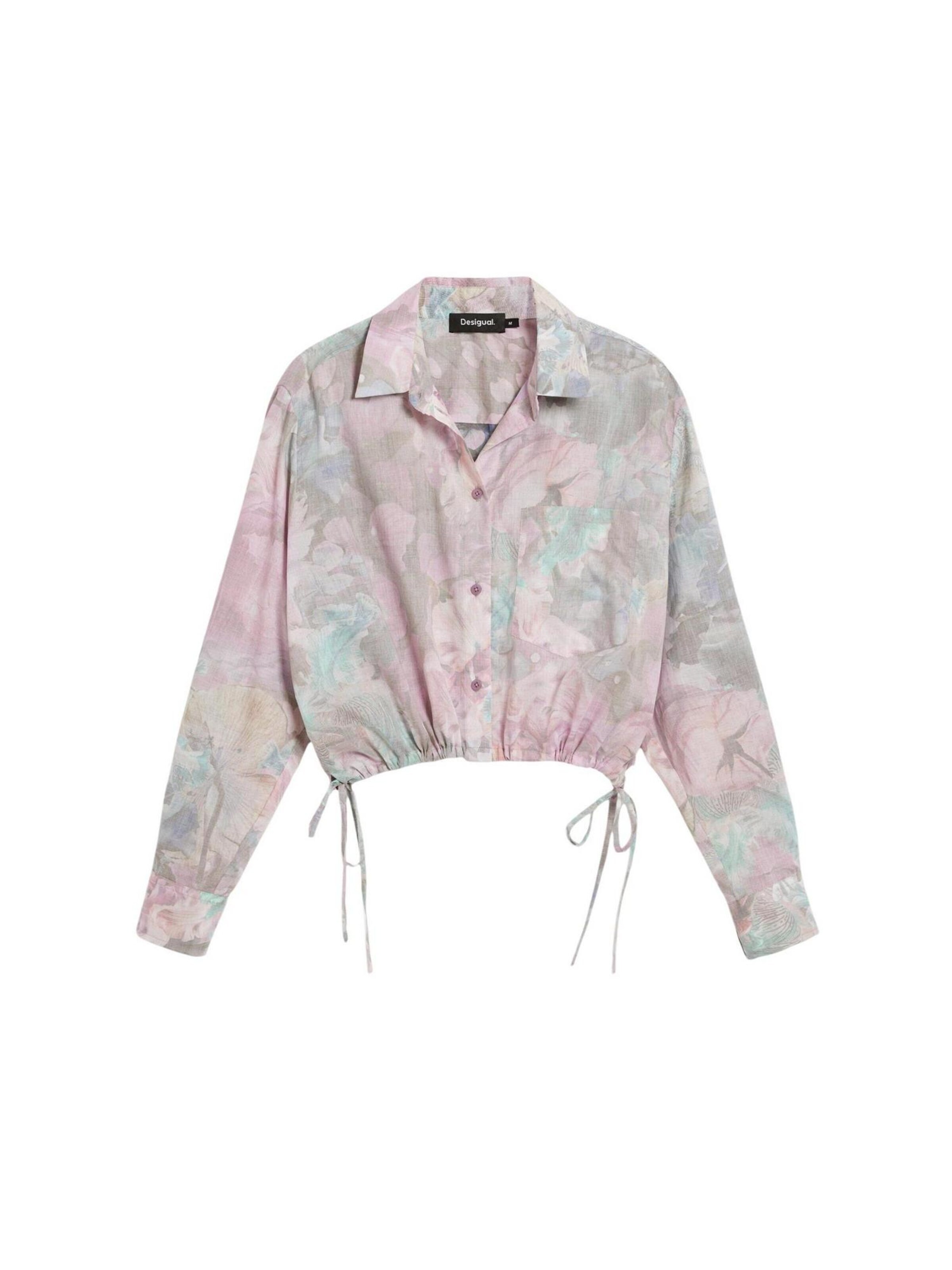 Camicia da donna 'CAM FLOWERS LACRO 26SWCW25' di Desigual in rosa: frontale