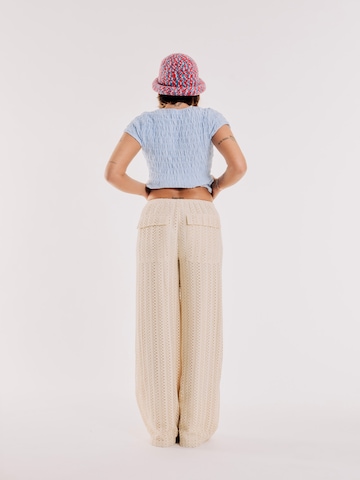 OUT OF ORBIT Wide leg Pants 'Liz' in White