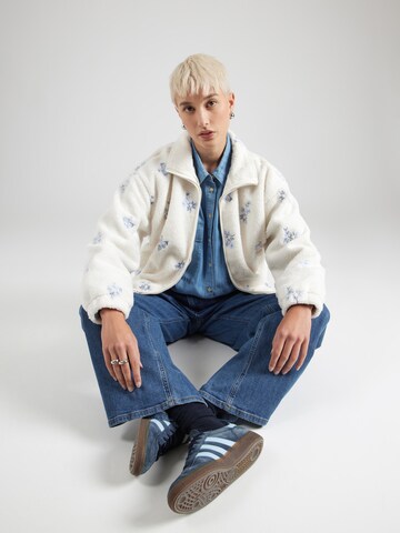 Veste en polaire HOLLISTER en blanc