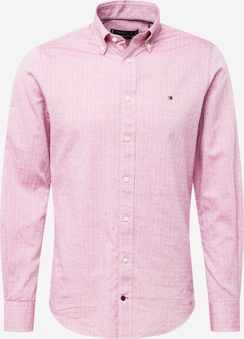 Coupe regular Chemise TOMMY HILFIGER en rose : devant