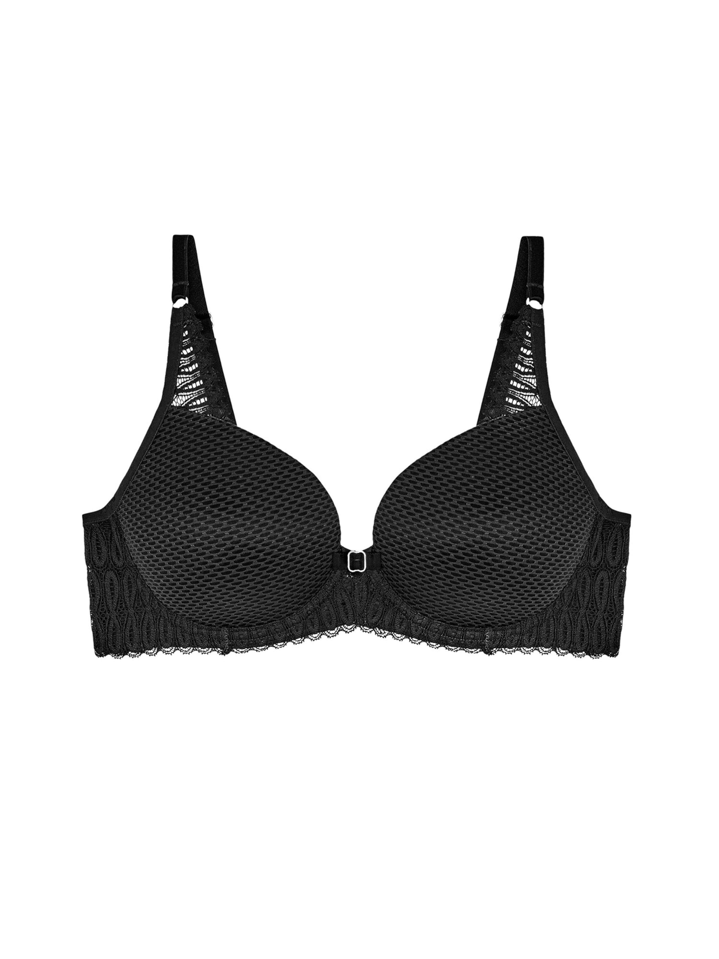 TRIUMPH T-shirt Bra ' Aura Spotlight ' in Black: front