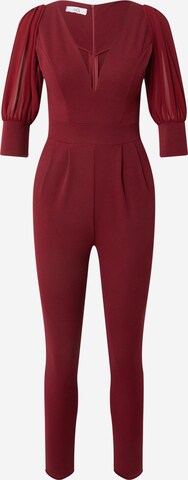 WAL G. Jumpsuit 'UMMI' in Rood: voorkant