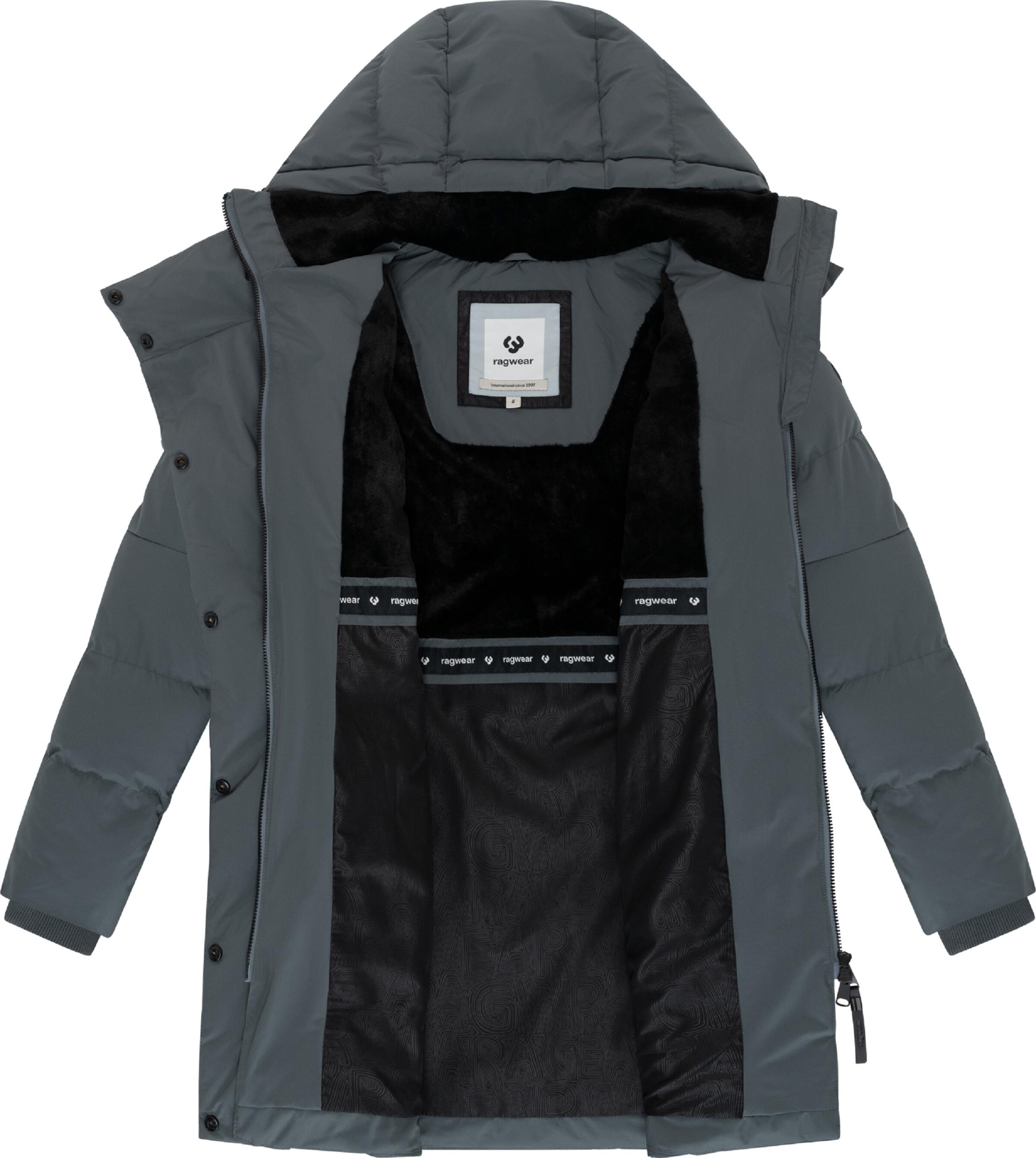 Ragwear Funktsionaalne mantel 'Youmoda', värv hall