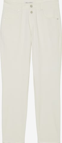 Pantaloni 'Theda' de la Marc O'Polo pe alb: față