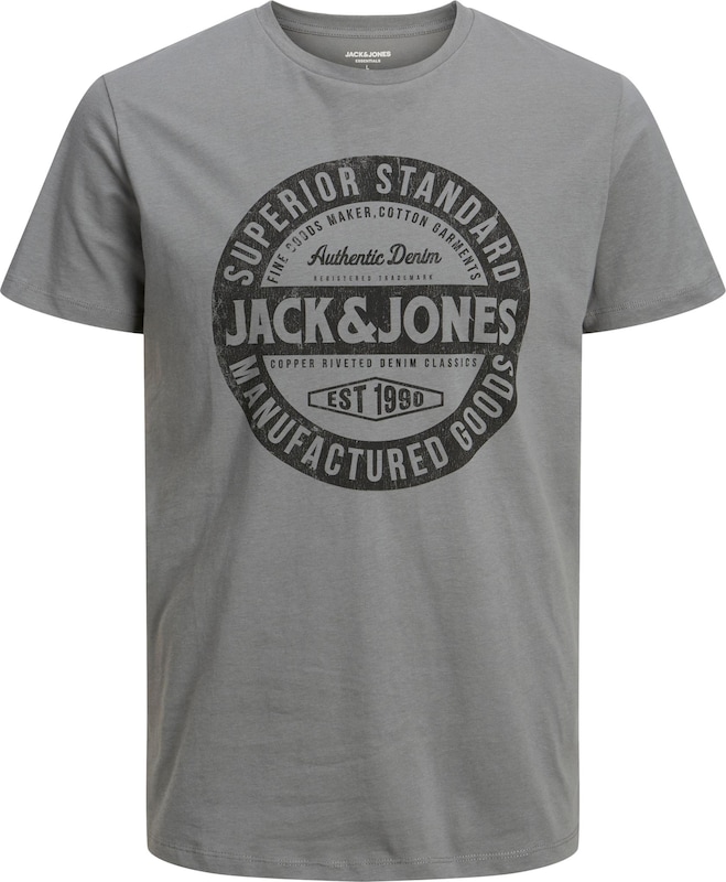 JACK & JONES T-Shirt 'JEANS' in Grau