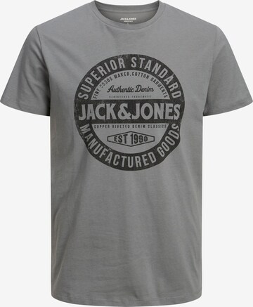 JACK & JONES Koszulka 'JEANS' w kolorze szary: przód