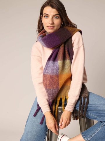 Écharpe 'CHECK' Deeluxe en mélange de couleurs : devant