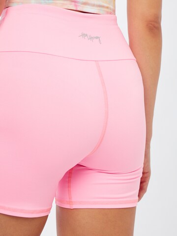 Hey Honey Skinny Spodnie sportowe w kolorze różowy