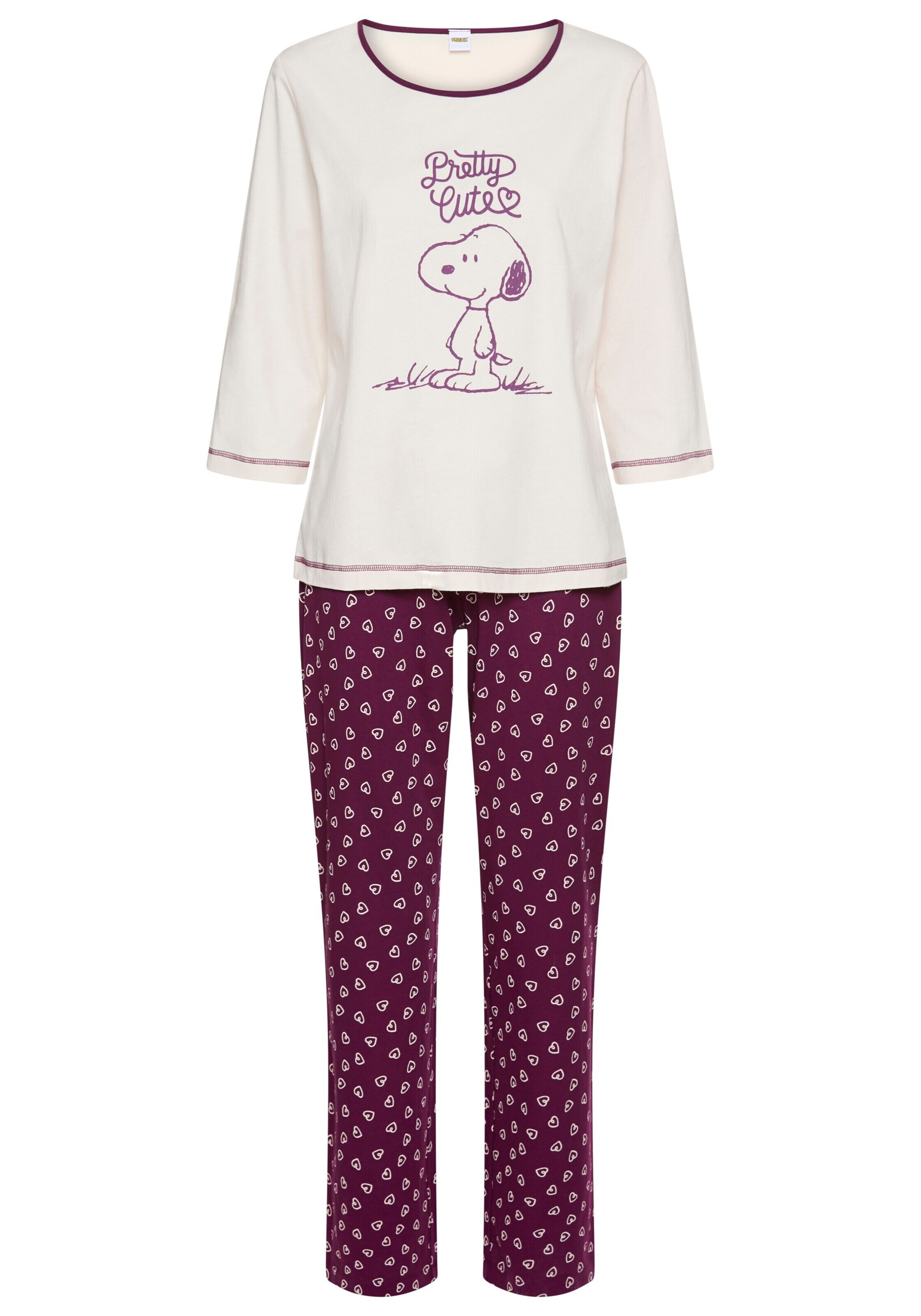 PEANUTS Pajama in Red: front
