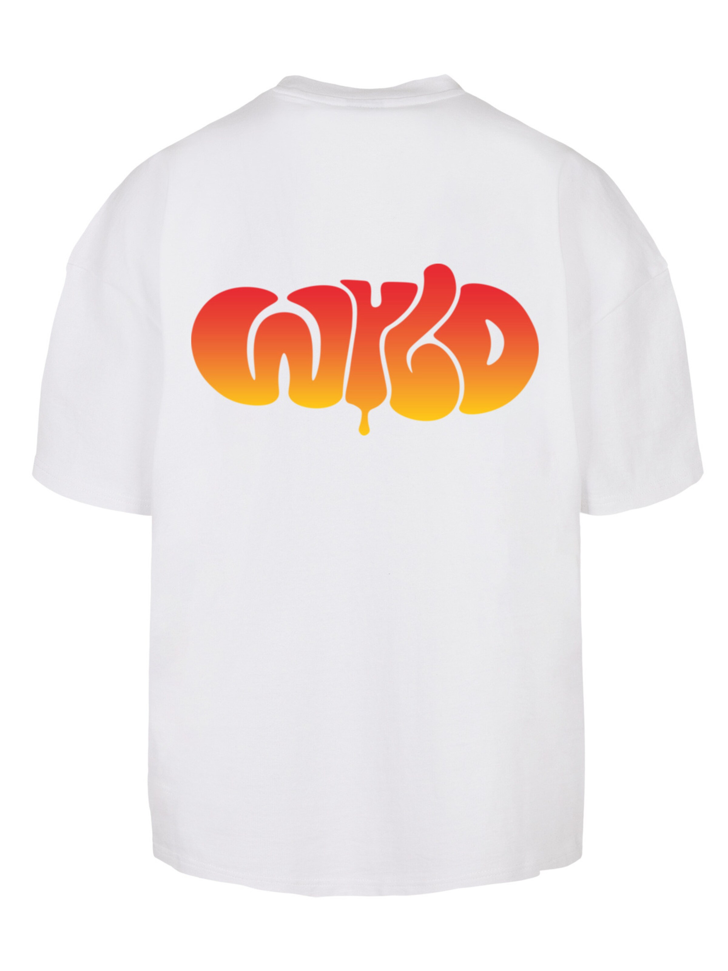 T-Shirt 'WYLD WILD' F4NT4STIC en blanc