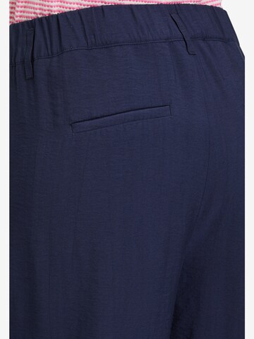 Betty & Co Loosefit Stoffhose mit hohem Bund in Blau