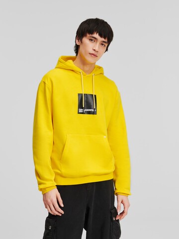 Sweat-shirt KARL LAGERFELD JEANS en jaune : devant