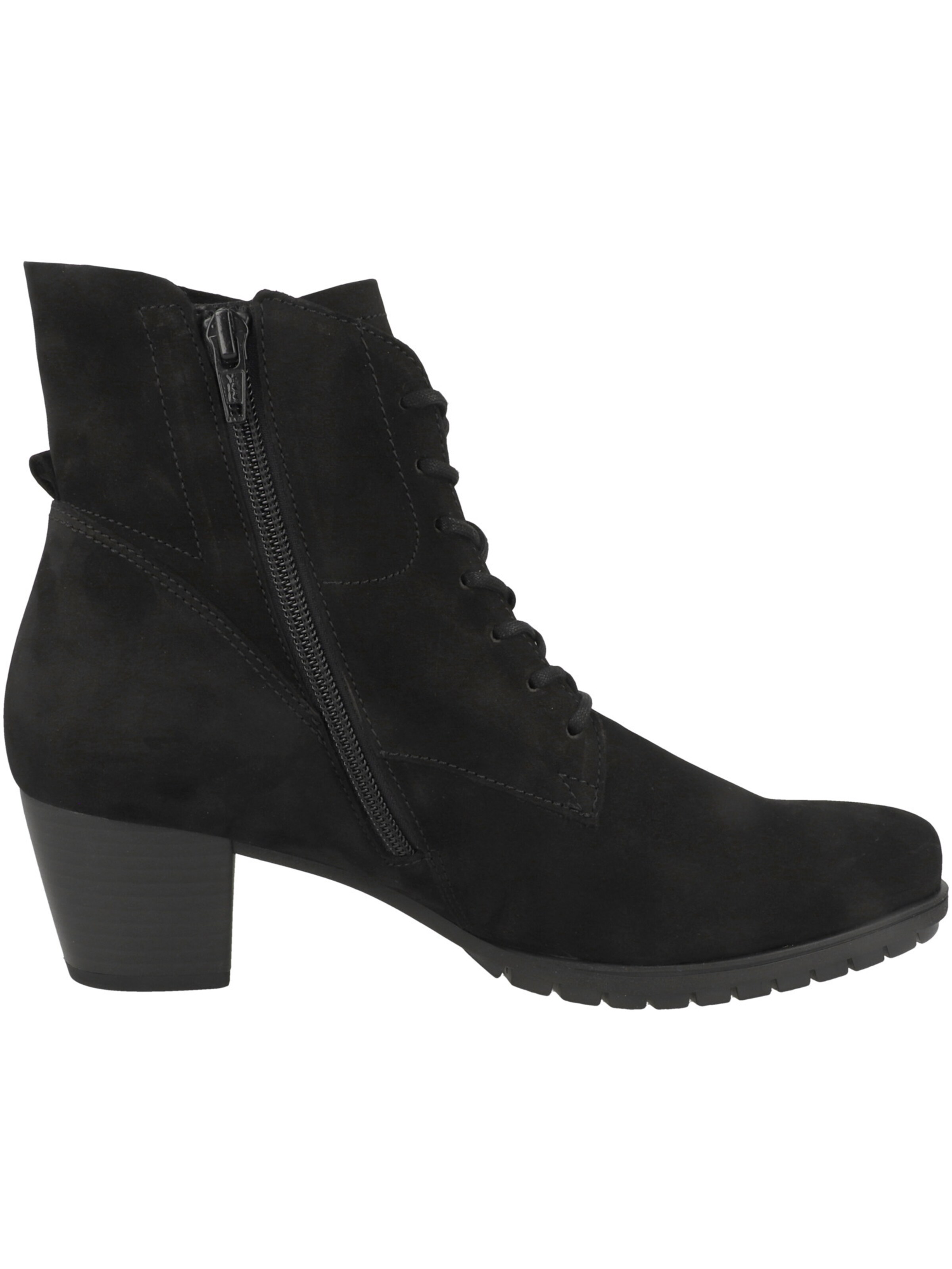 GABOR Schnürstiefelette in Schwarz