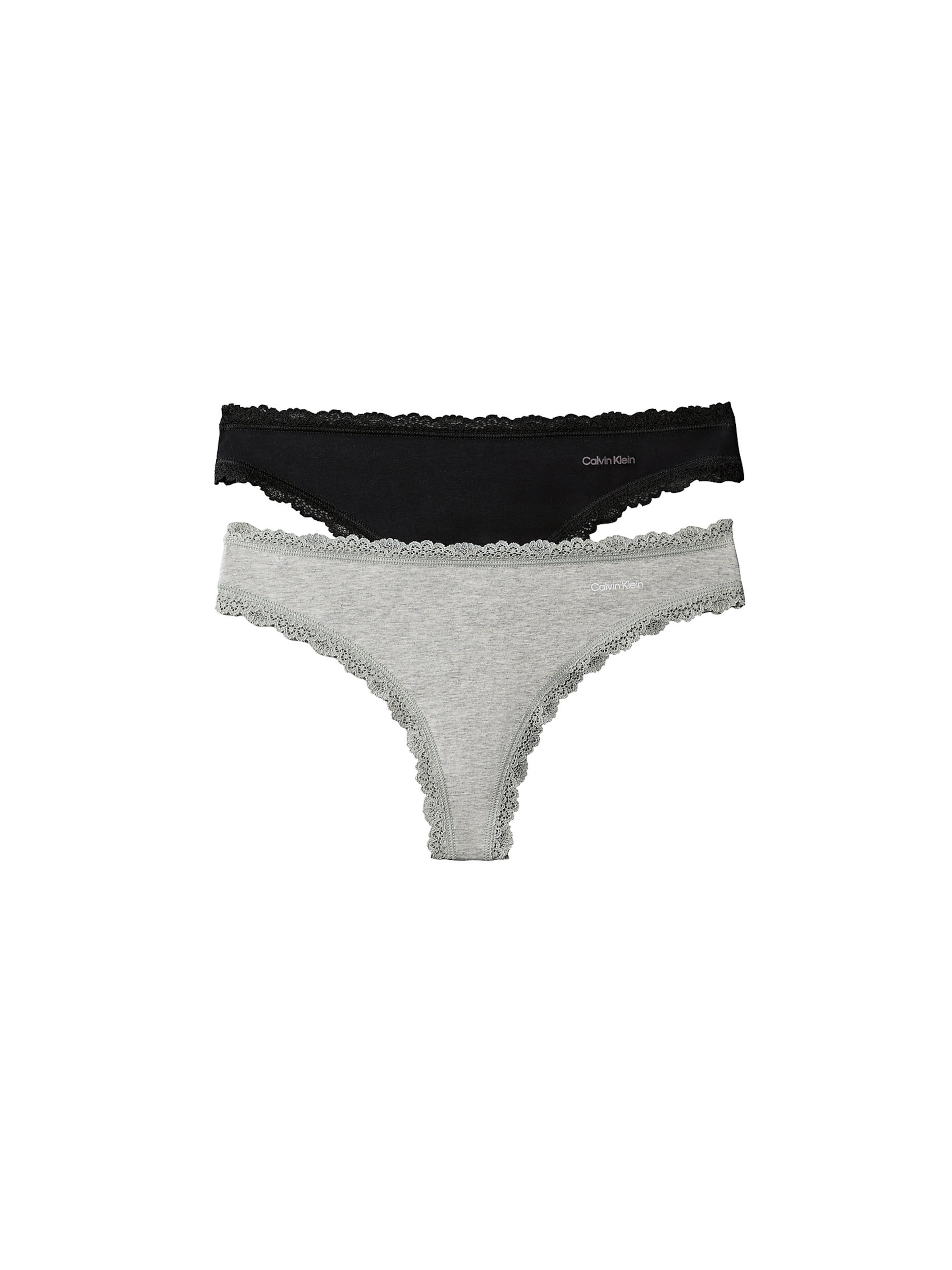 String Calvin Klein en gris : devant