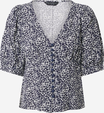 Dorothy Perkins Shirt 'Ditsy' in Blauw: voorkant