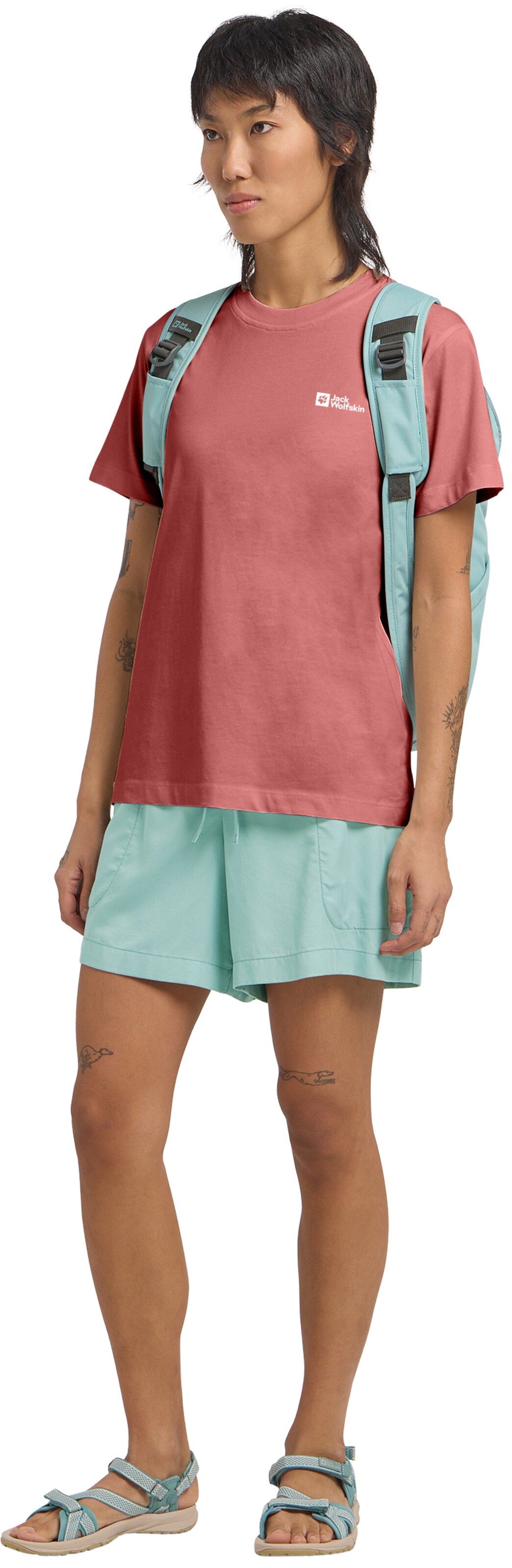 JACK WOLFSKIN Funktionsshirt 'Essential' in Rot