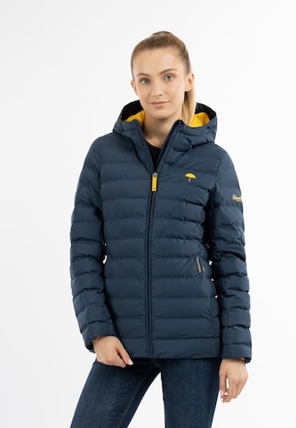 Schmuddelwedda Winter Jacket in Blue: front