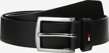 TOMMY HILFIGER Belt 'Denton' in Black: front