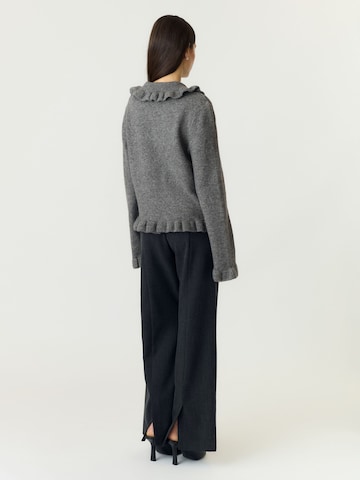 YAS Strickjacke 'FRILO ' in Grau