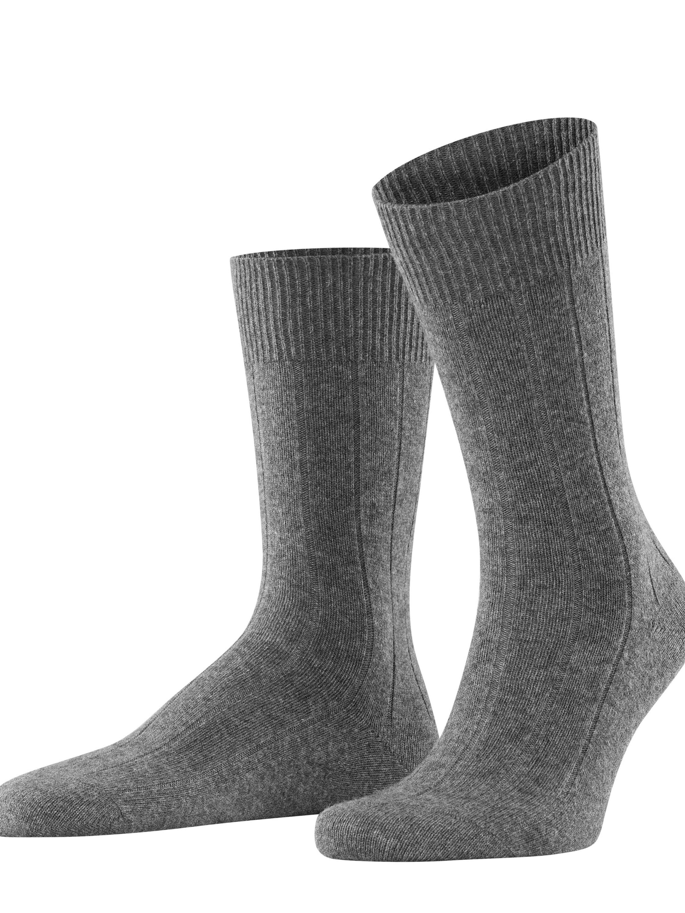 FALKE Socken 'Lhasa Rib'‌‌‌‌‌ in Grau: Vorderseite