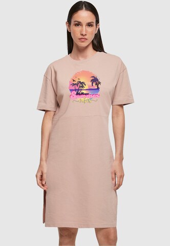 Merchcode Dress 'Summer Vibes Sunset' in Pink: front