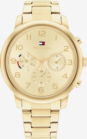 TOMMY HILFIGER Analog klocka i guld: framsida