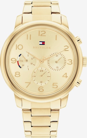 Montre à affichage analogique TOMMY HILFIGER en or : devant