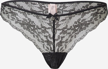 Tanga de la Boux Avenue pe negru: față