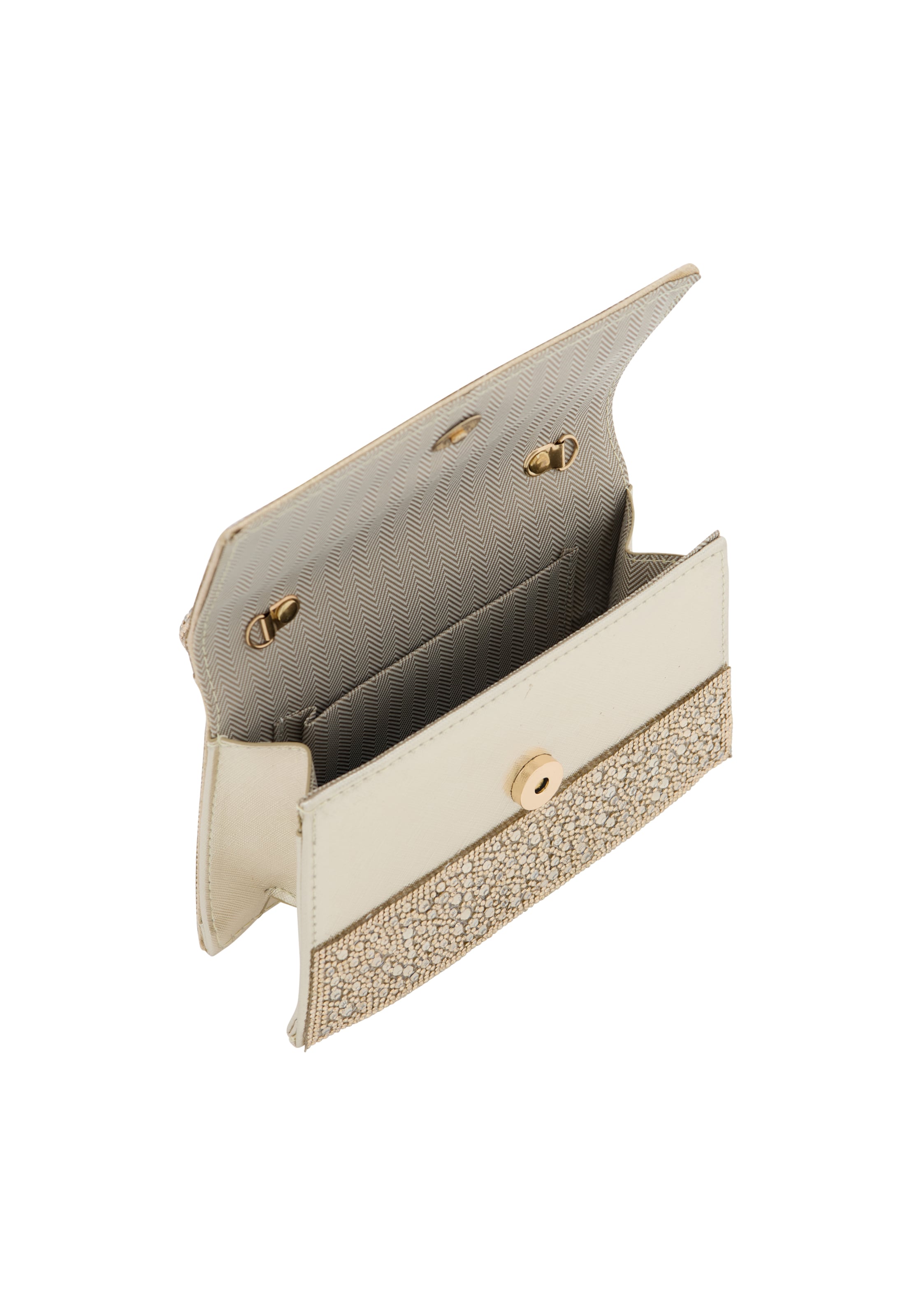 faina Clutchväska i guld