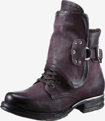 A.S.98 Ankle Boots in Purple: front