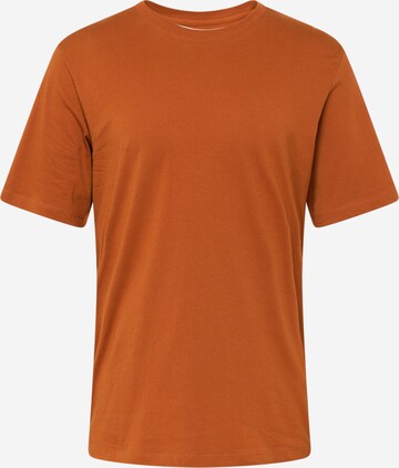 JACK & JONES - Ajuste estrecho Camiseta en marrón: frente