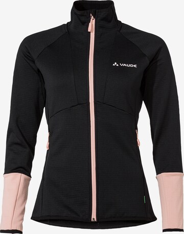 VAUDE Funktionsfleecejacke 'Monviso' in Schwarz: predná strana